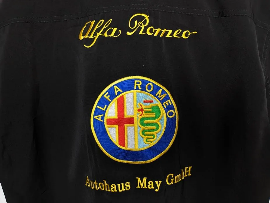Alfa Romeo Vintage Hemd 90er Herren L tall Stickerei