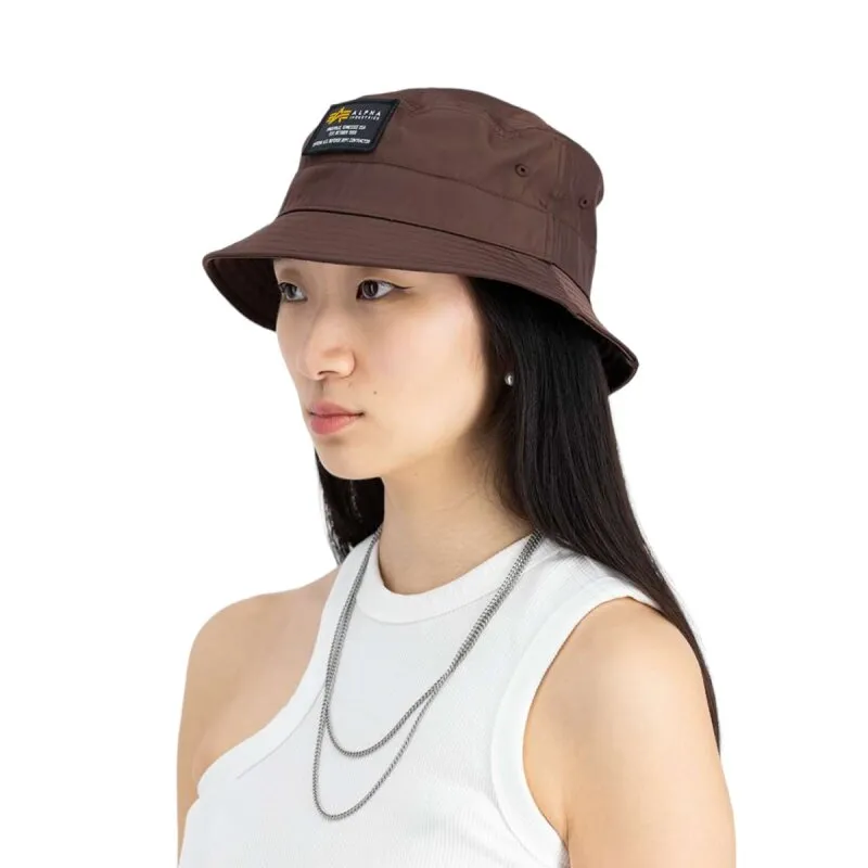 Alpha Industries Crew Bucket Hat hunter brown