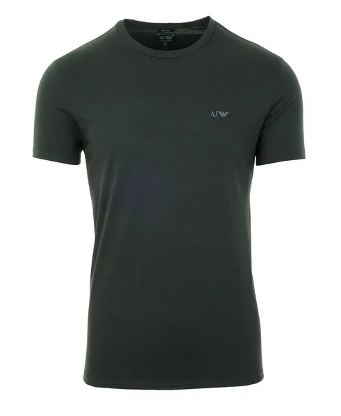 ARMANI JEANS 2er Pack Herren Men T-Shirt Kurzarm Schwarz/Graphit Rundhals 22BE
