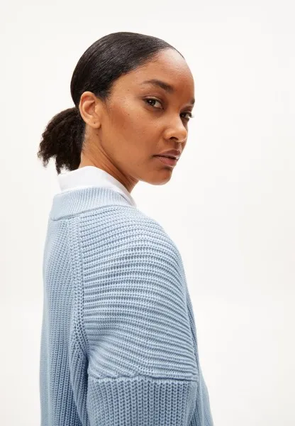 Armedangels Damen Pullover Haayle morning sky