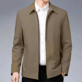 Bernard - Elegante Herrenjacke mit Reißverschluss und Revers