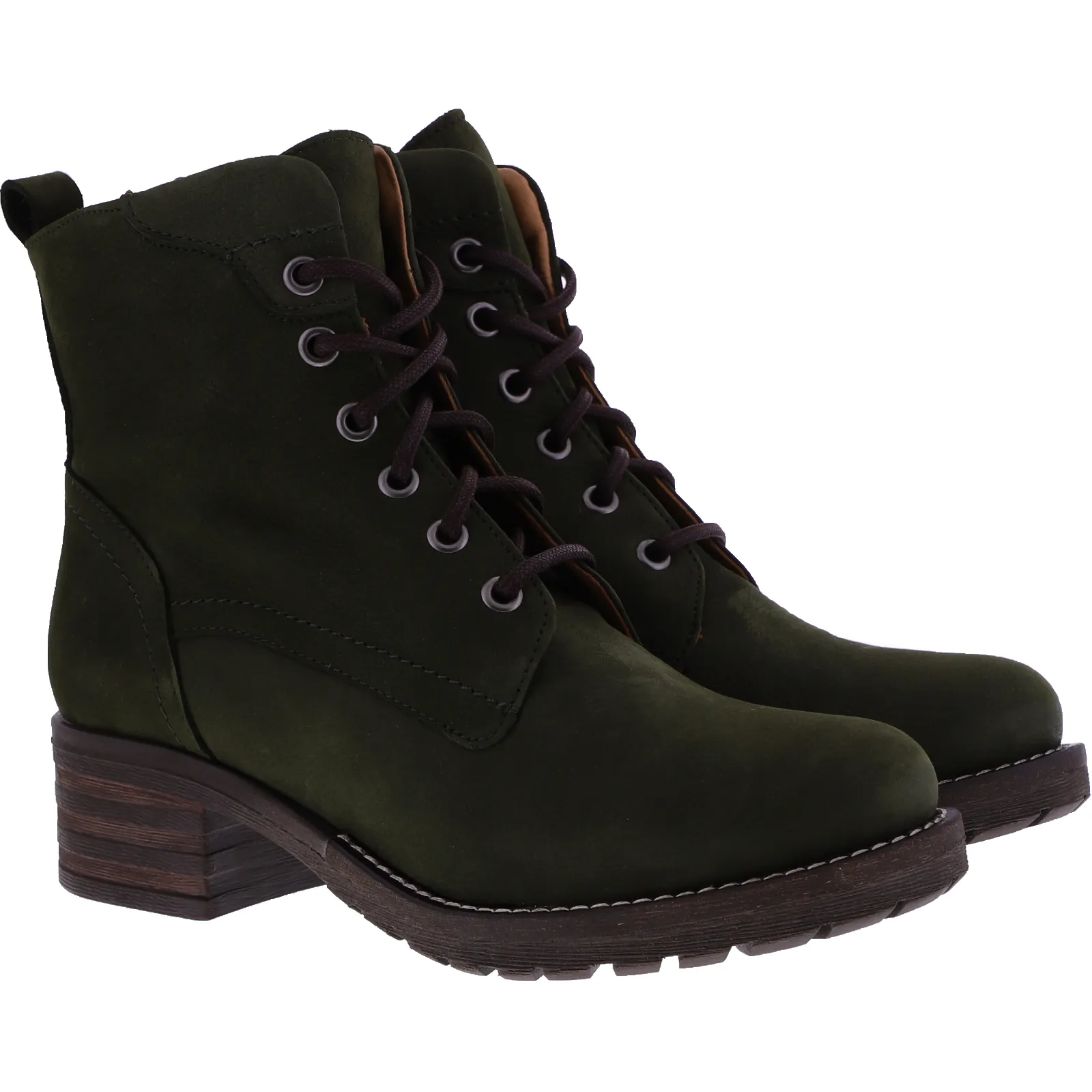 Brako / Modell: Military / Kaki Nubukleder / Art: 21053 / Damen Stiefeletten