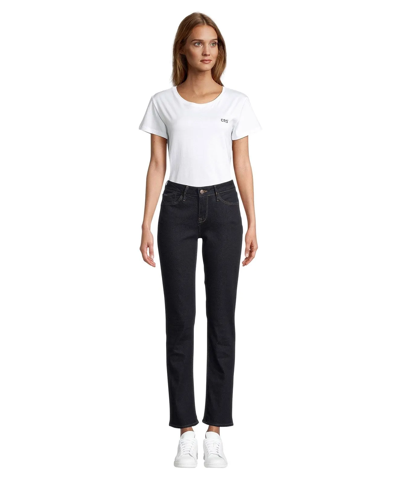 Cross Damen-Jeans Rose dunklem Rinsed Färbung