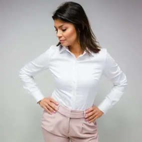 Damen Hemd mit verzierungen von perle 10119