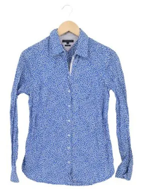 Damen Hemd S Blau Slim Fit Business