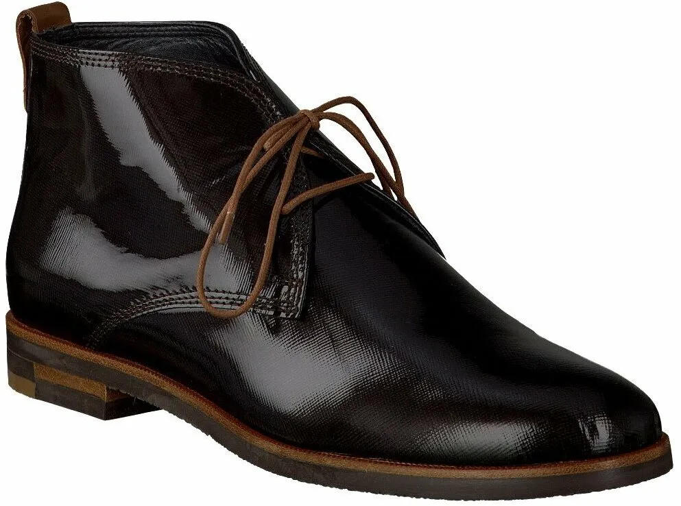 Damen-Stiefeletten aus Leder 105203500033 (Dunkelbraun)