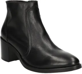 Damen-Stiefeletten aus Leder 106001000056 (Schwarz)