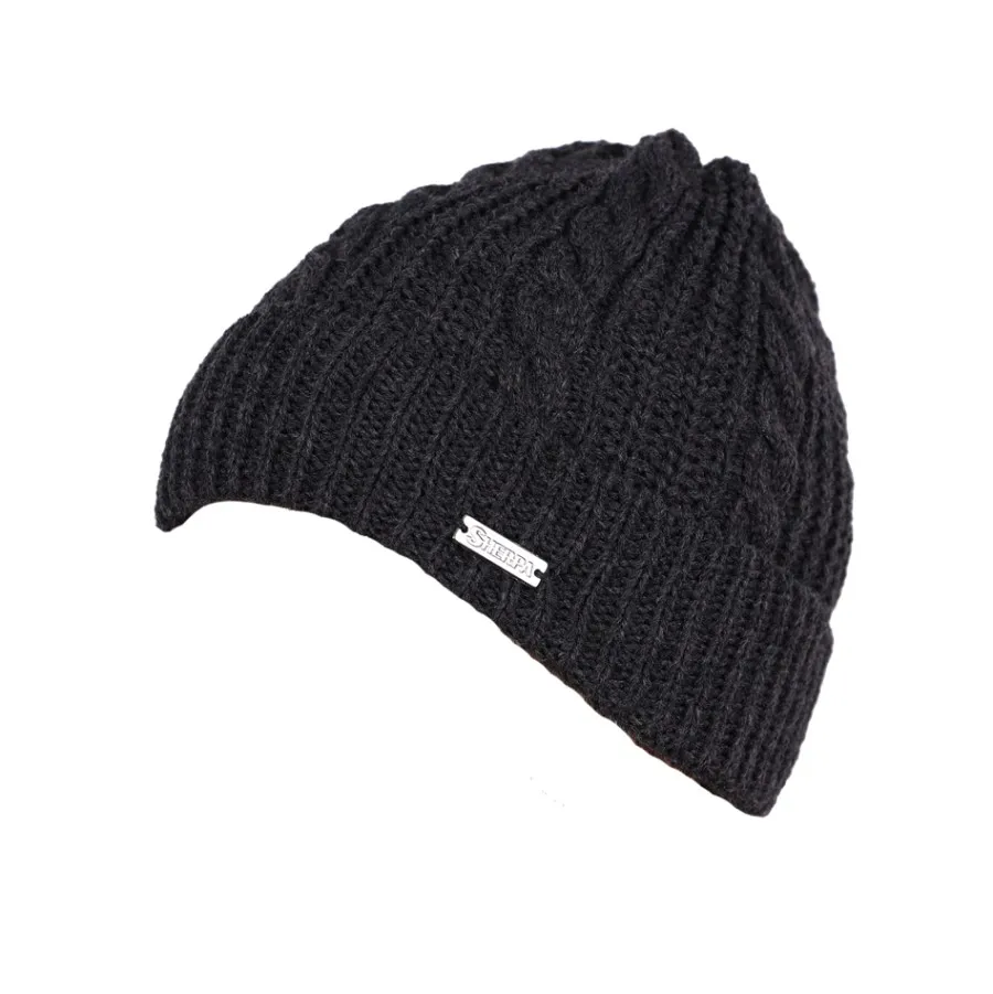 Damen Winter-Sherpa-Mütze MARILYN dunkelgrau
