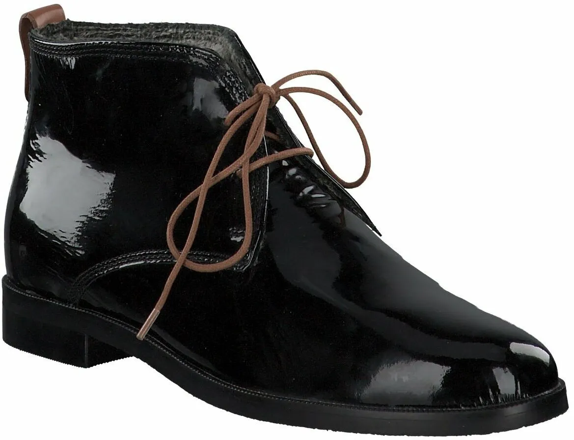 Damen-Winter-Stiefeletten aus Leder 192003473388 (Schwarz)