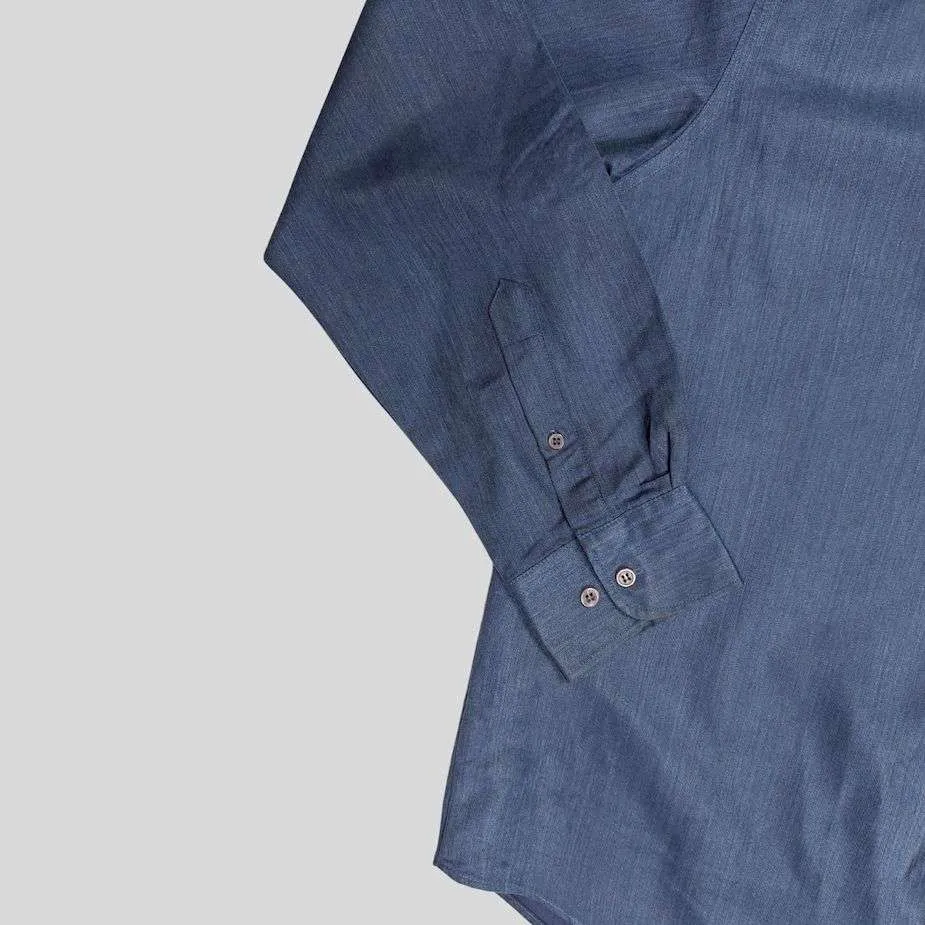 Frankreich Herren Vintage Hemd | Button Down | 60er 70er Jahre | Größe M | Ungetragen