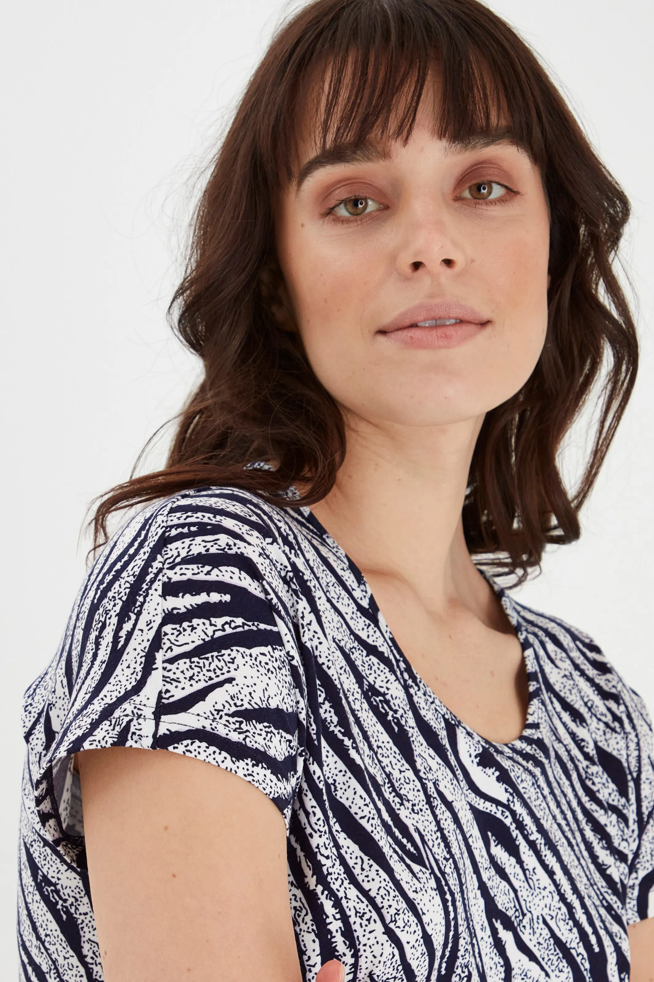 Fransa Shirt in Schwarz