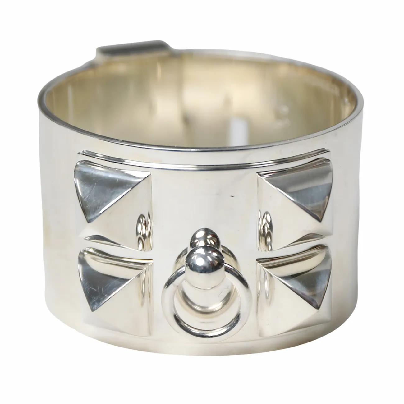Hermès Collier de Chien Armreif aus Silber