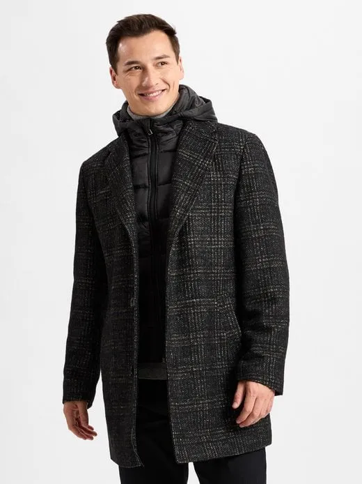 Herren Mantel mit Wollanteil