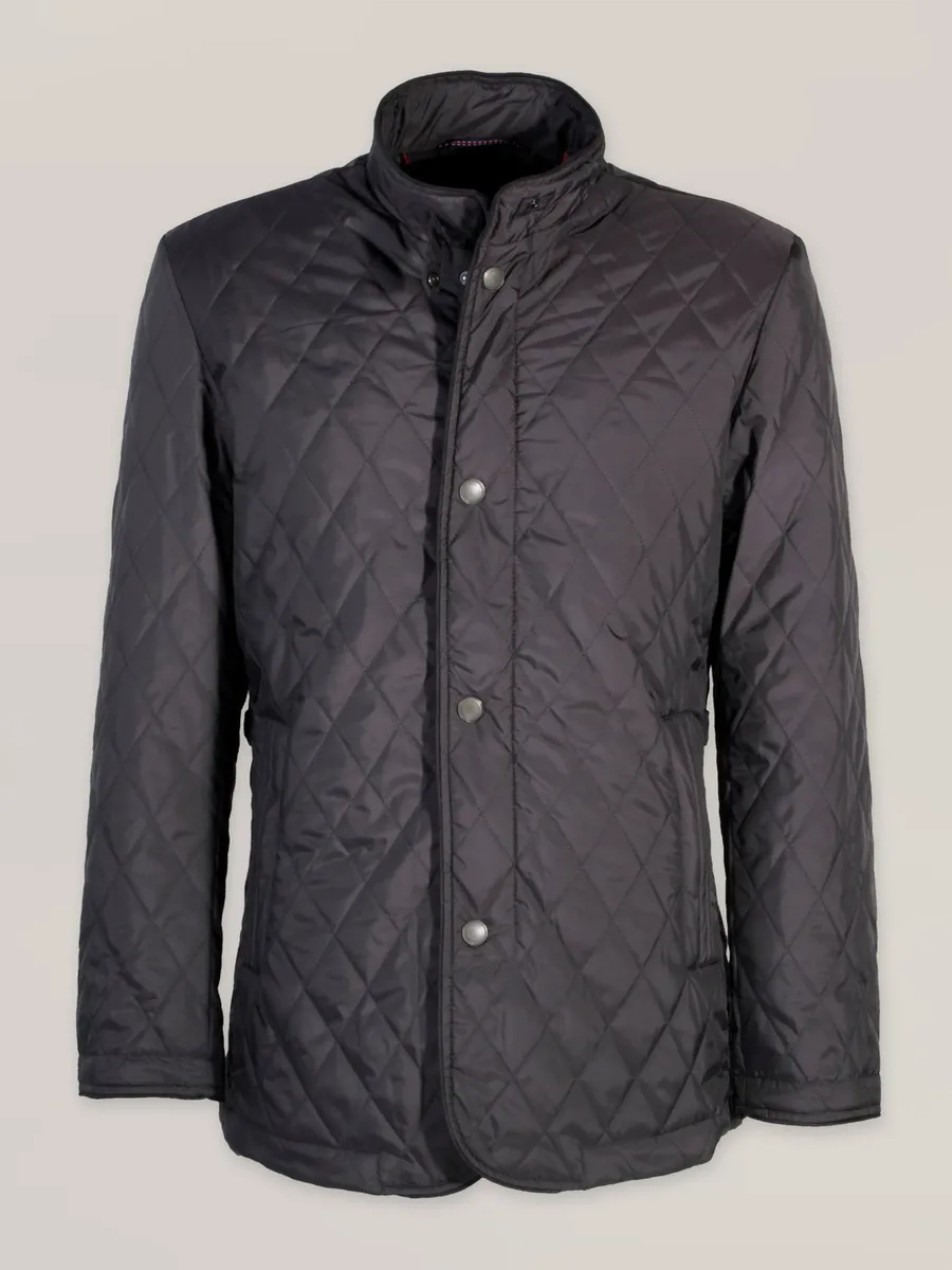Herren quilted Jacke (Körperhöhe 176-182) 6868 in anthrazit farbe