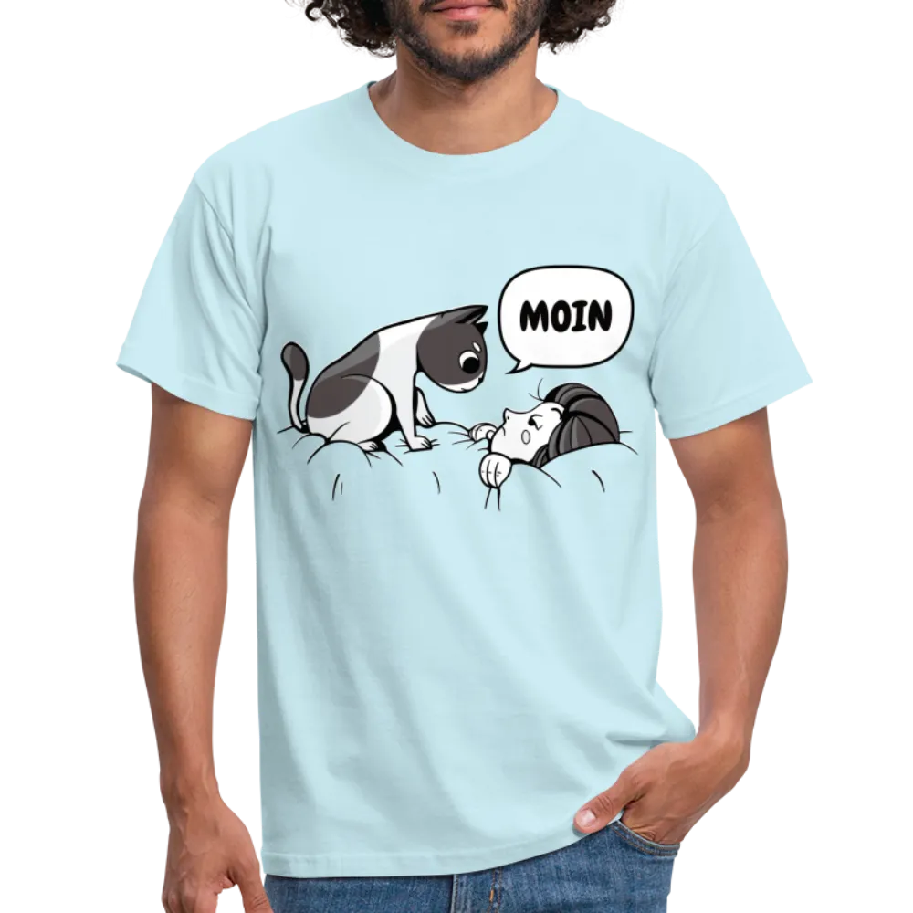 Lustige Katze Moin T-Shirt