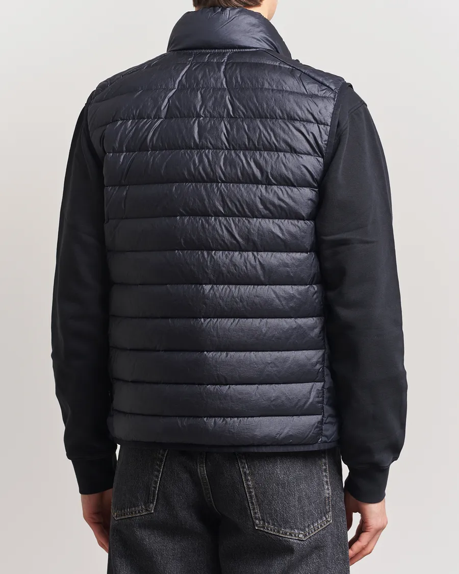 Nylon Down Vest Navy Blue