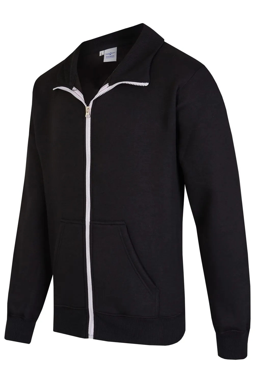 PHOENIX Sweat-Jacke schwarz-grau