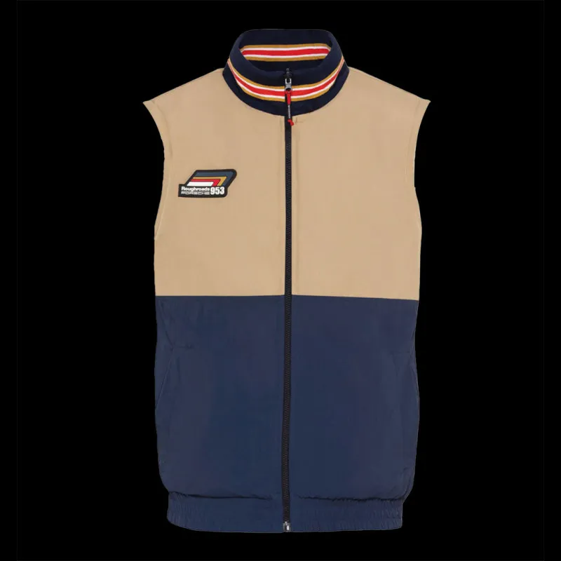 Porsche Jacke Roughroads Racing Kollektion Ärmellose 2 in 1 Beige / Marineblau WAP163PRRD - Herren