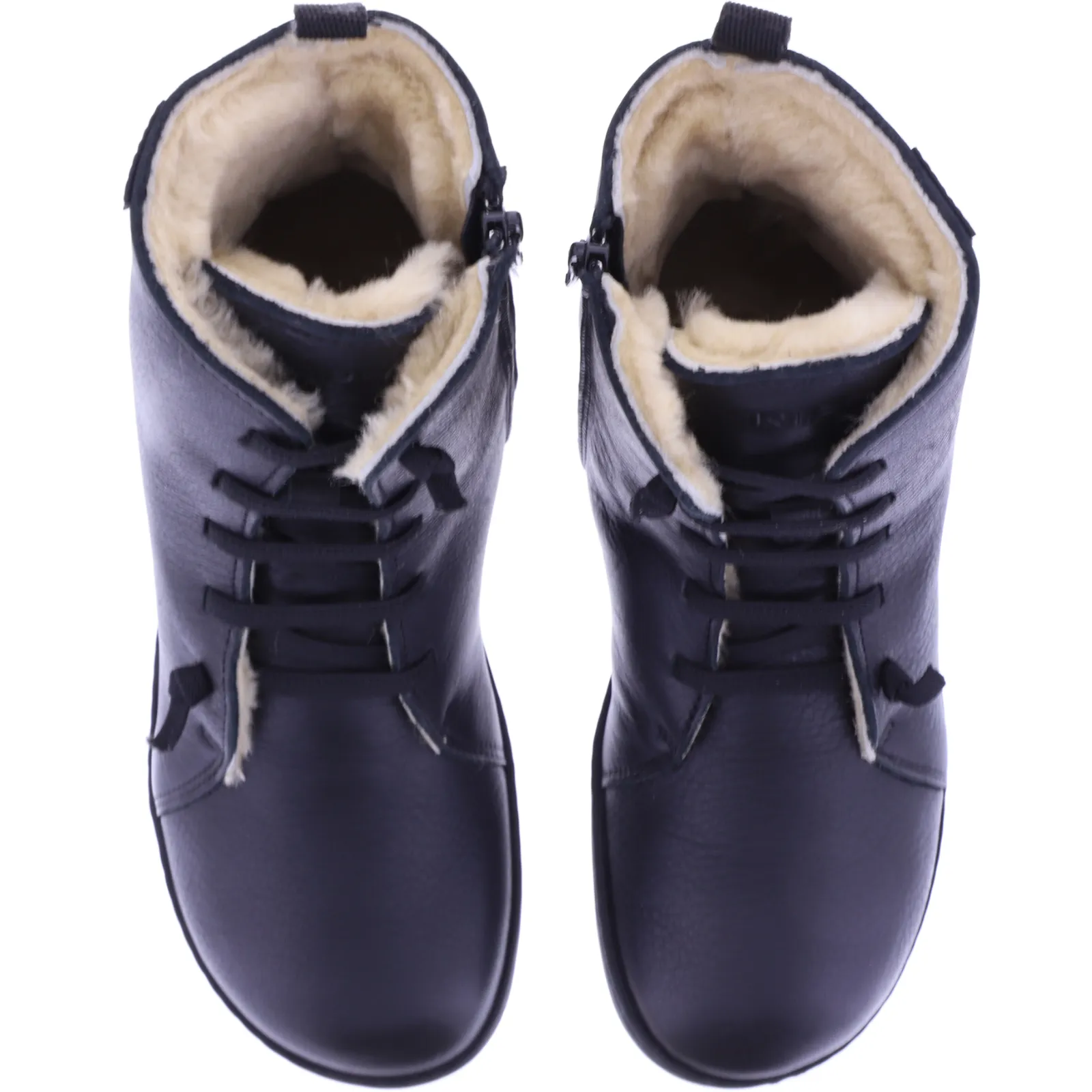 Snipe | Barefoot Boots | Negro-Schwarz | Leder-Lammfellfutter | 05286-008 | Herren Stiefeletten